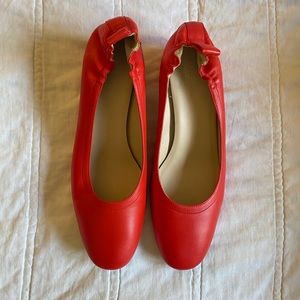 Everlane Bright Orange Italian Pumps Size 11